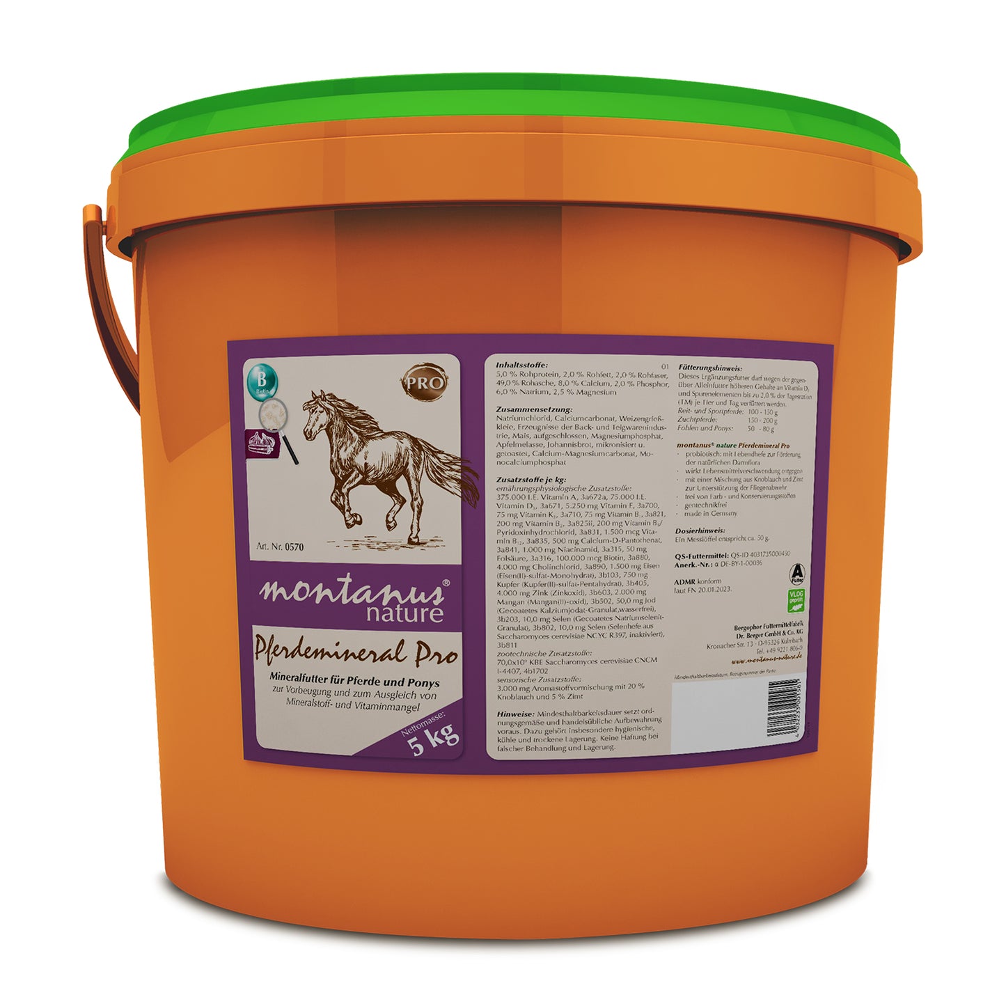montanus® nature Pferdemineral Pro - 5 kg Eimer